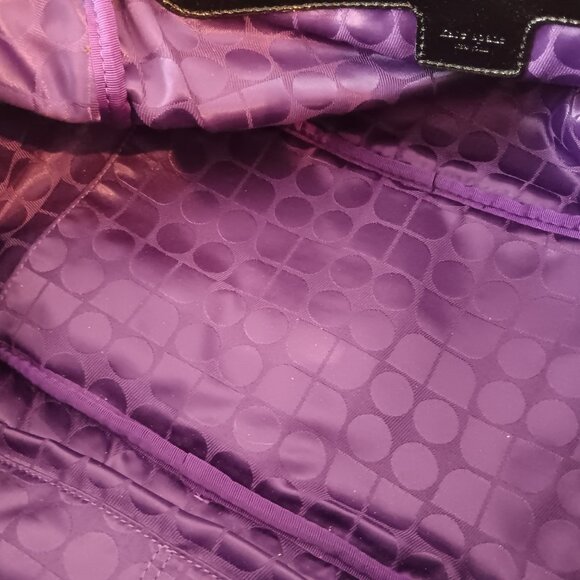 KATE SPADE NY Black & White Leather & Canvas Shoulder Bag 🖤LIKE NEW🖤Gorgeous!! - Picture 8 of 10